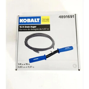 Kobalt 15ft Drain Auger- #4891691